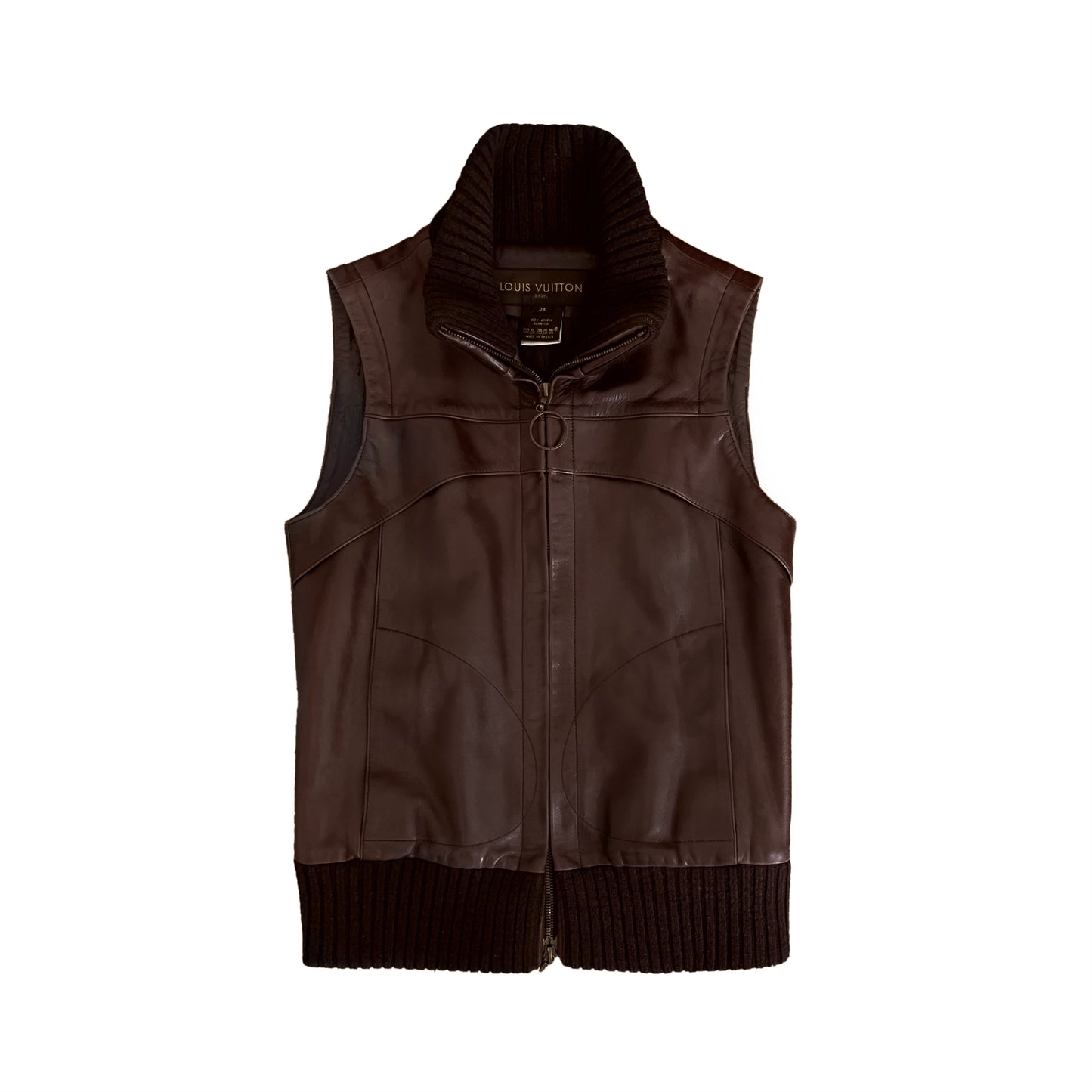 Louis Vuitton Louis Vuitton 19SS street style plain leather vest